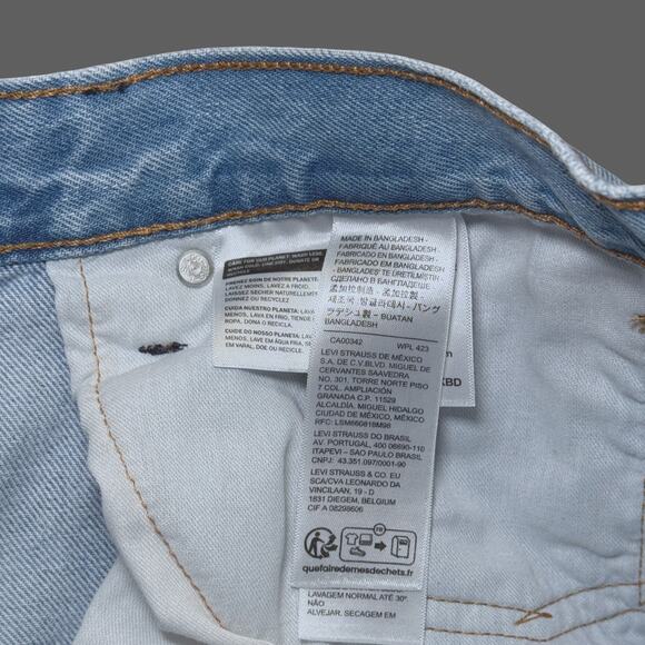 Levi's 405 20" Light Wash Denim Shorts Men's Size 34 GUC - Picture 9 of 11